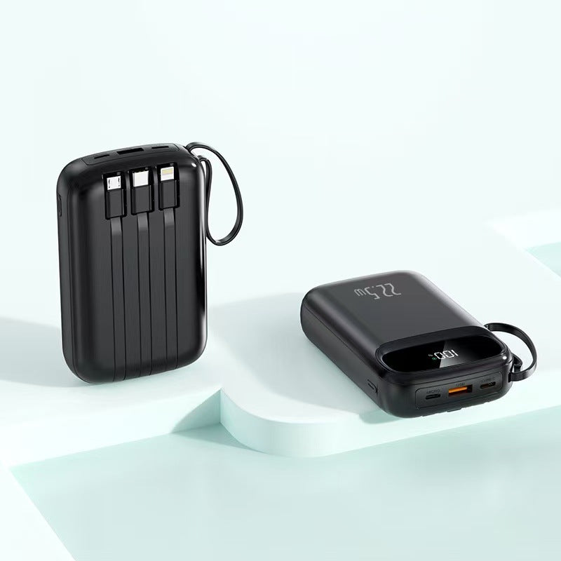 Multifunksjons Powerbank med Innebygd Lcd-Skjerm Fra Skanto