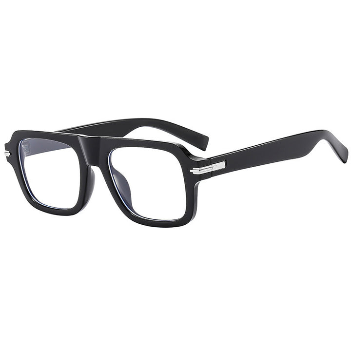 Dame Designer-solbriller med moderne firkantet ramme og polarisert glass Skanto