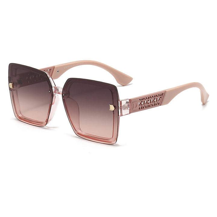 Dame moteriktig firkantet solbrille med robust ramme og UV-beskyttelse Skanto