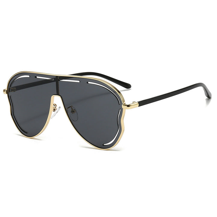 Menn's Aviator-Style Shield Sunglasses Skanto