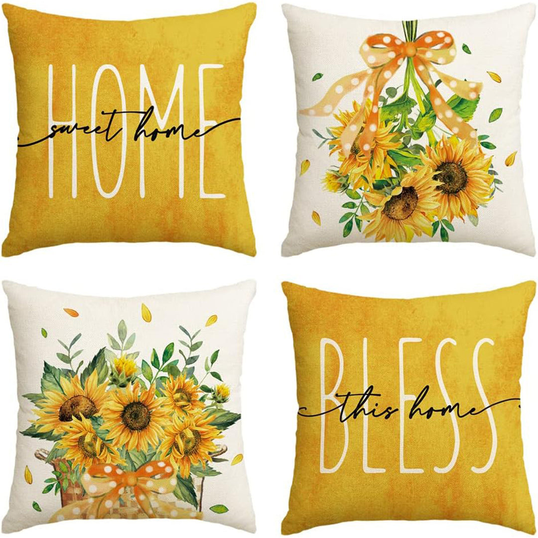 Women’s pillowcases with cheerful sunflower design Skanto