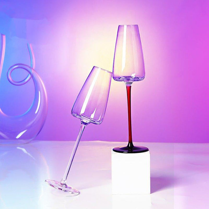 Krystallglass Rød Stilk Burgunder Glass | Skanto