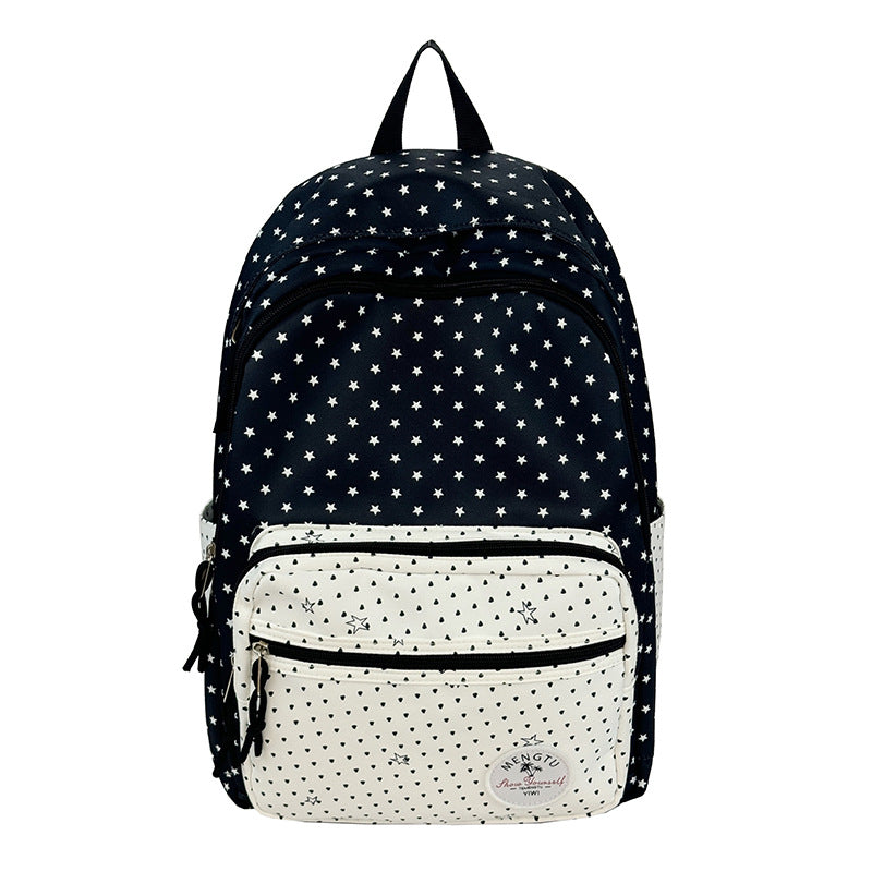 Stjernemønstret Multi-Compartment Ryggsekk Skanto