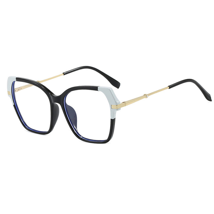 Women's square sunglasses with elegant metal frame and protective UV filter Skanto
