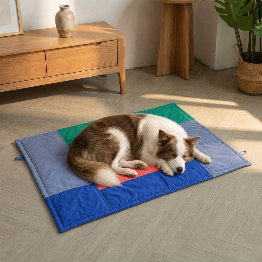 Behagelig quiltet hundeseng