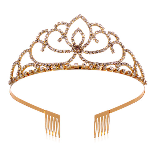 Dame Glitrende Hårstyling Tiara Skanto