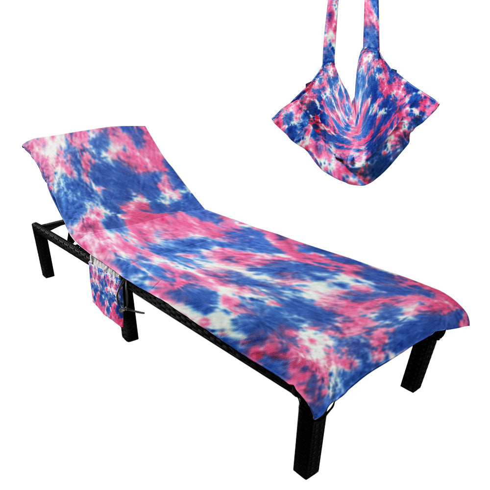 Liggestolpute med kunstnerisk TIE-DYE-design Skanto