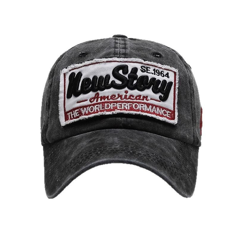 Herre Vintage-inspirert Brodert Casual Caps Skanto