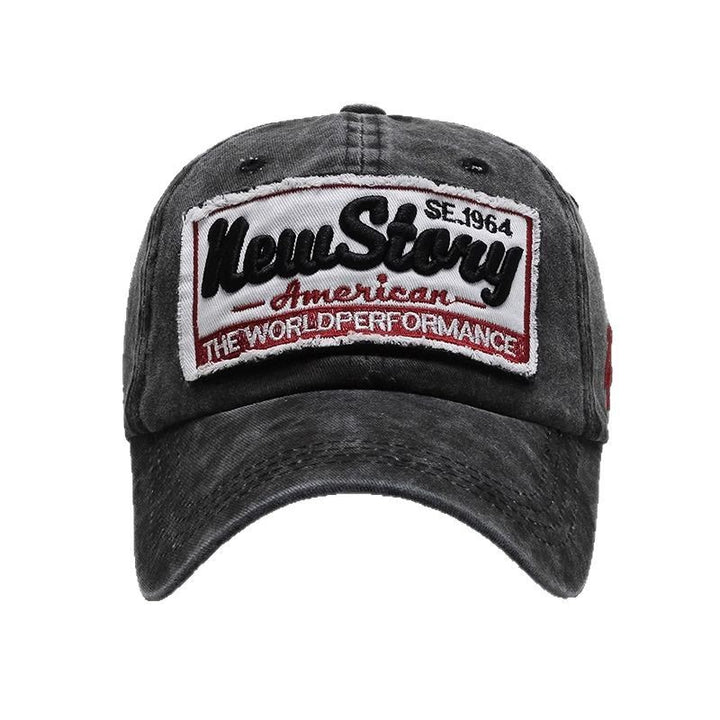 Herre Vintage-inspirert Brodert Casual Caps Skanto