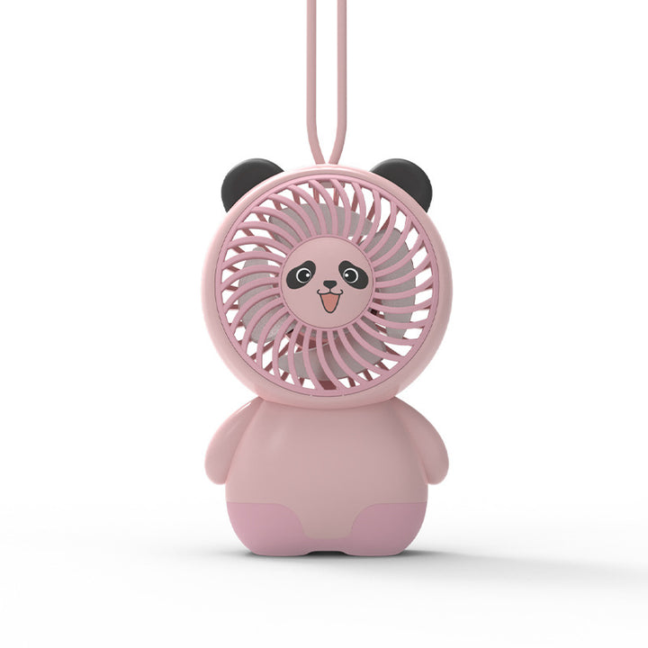 Dame Bærbar Mini Dyrefan med søtt Panda-design Skanto