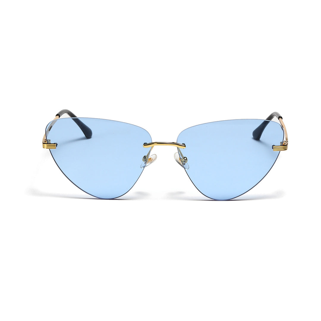 Dame moteriktig solbrille i trendy cat-eye design Skanto