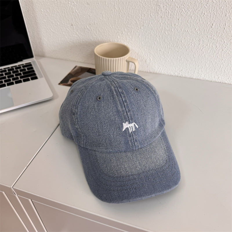 Herre Casual Grafisk Denim Baseball Caps Skanto