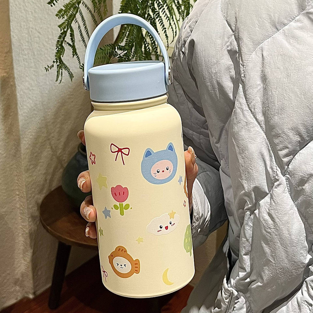 Dames isoleringsflaske med praktisk bæreveske og leken design Skanto