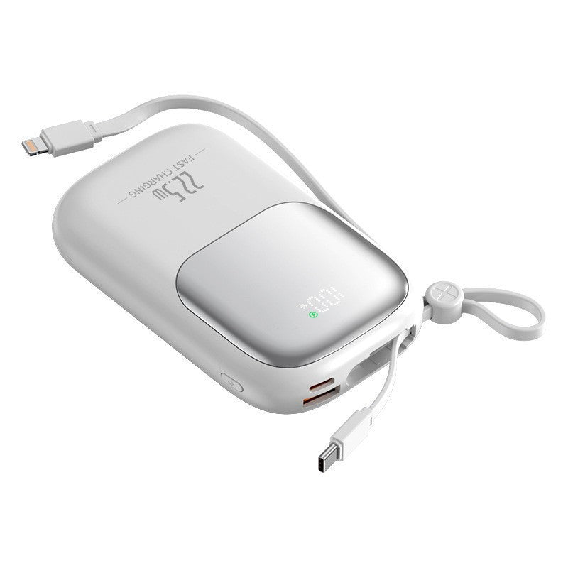 Høyytelses powerbank med smart lading og digital skjerm Skanto