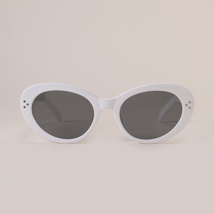 Dame moteriktig oversized solbrille med elegant ramme Skanto