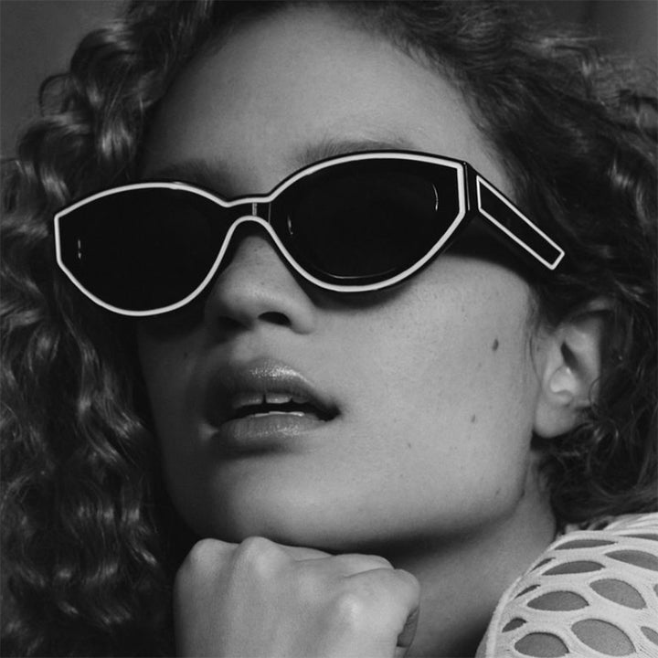 Women's Cat-Eye Sunglasses with Robust Transparent Frame and Protective UV Filter Skanto