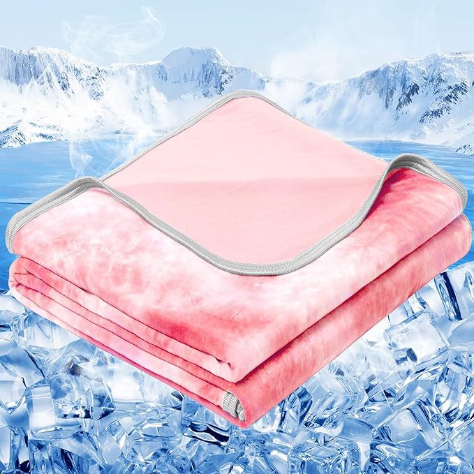 Unisex nan pustende kjøleteppe med temperaturregulerende mikrofiber og fukttransporterende finish Skanto