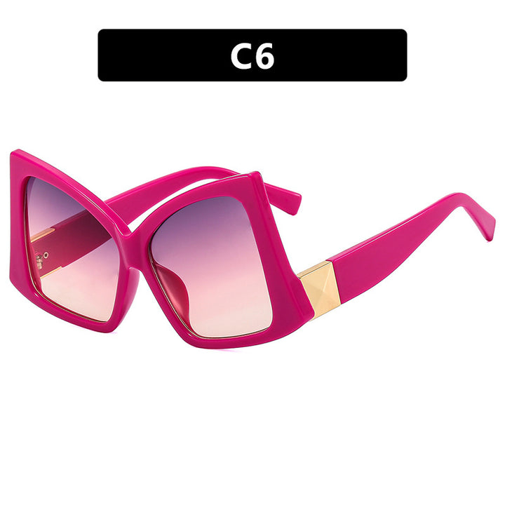 Women's oversized sunglasses with elegant square frame and protective UV protection Skanto