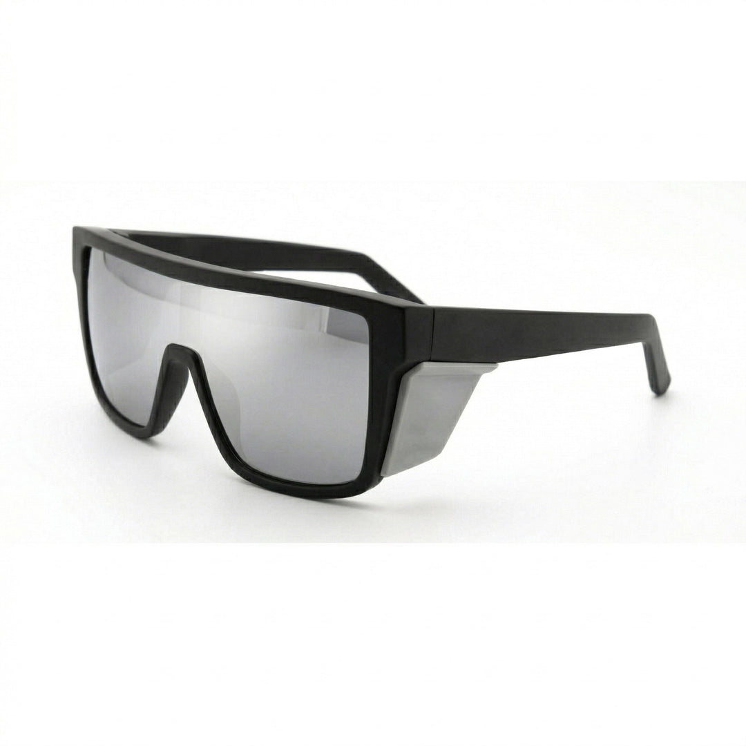 Dame sport solbriller i moderne design med bred ramme og polariserende linser Skanto
