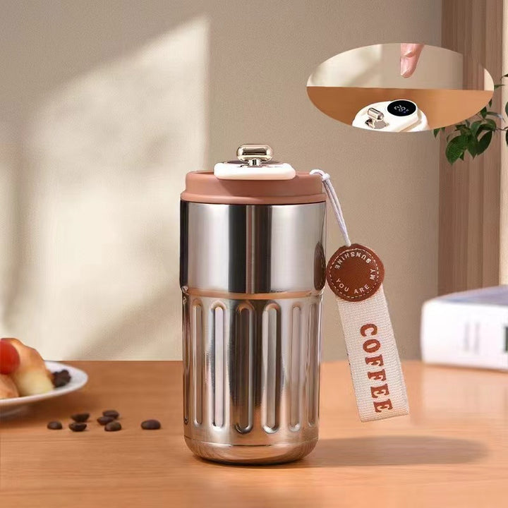 Unisex isolert kaffekopp med praktisk lokk Skanto