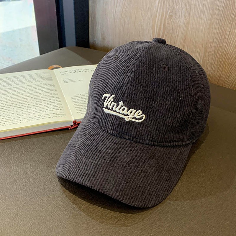 Herre Vintage Cordfløyel Baseball Cap Skanto