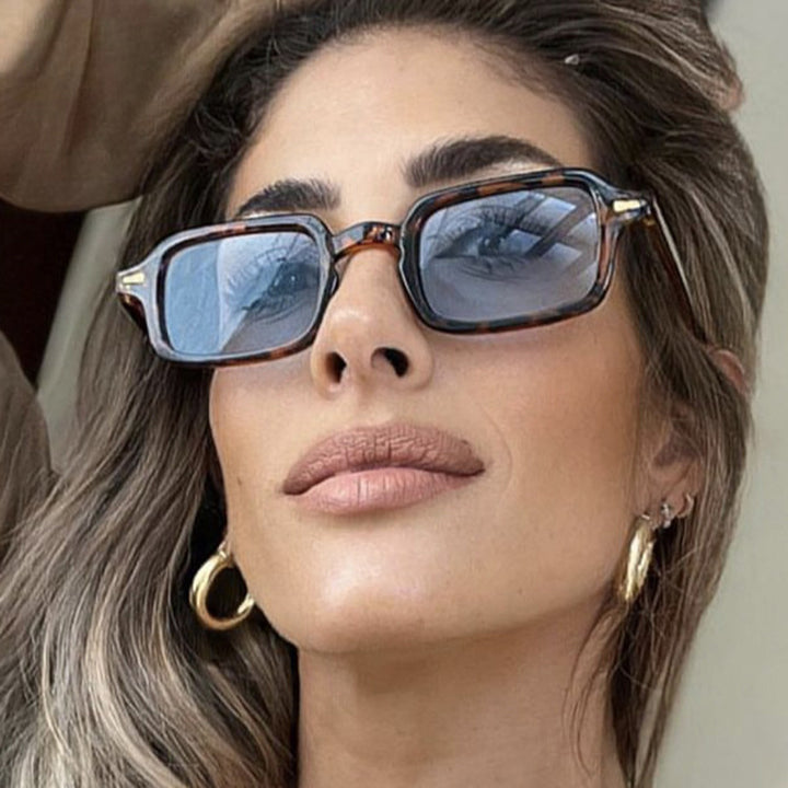 Women's exclusive square sunglasses with elegant metal frame and UV protection Skanto