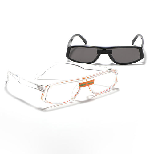 Dame futuristiske solbriller i minimalistisk design Skanto