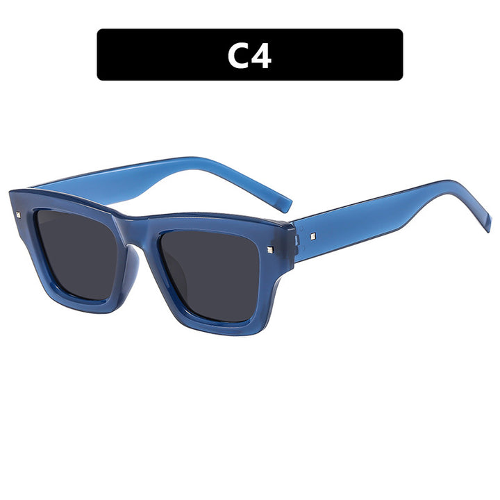 Women's trendy square frame sunglasses with UV protection Skanto