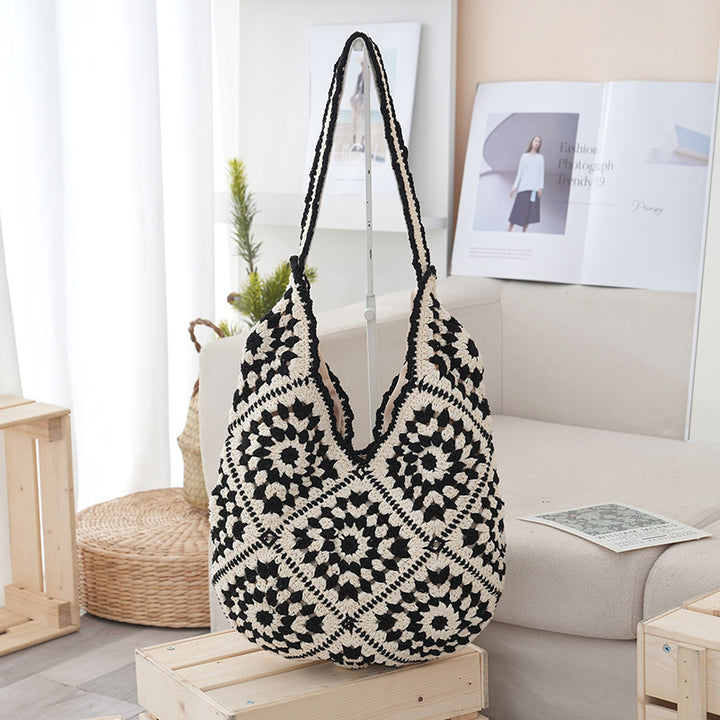Håndlaget heklet shopper veske Skanto