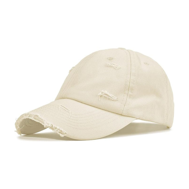 Dame moterisk baseballcap med destroyed-look Skanto