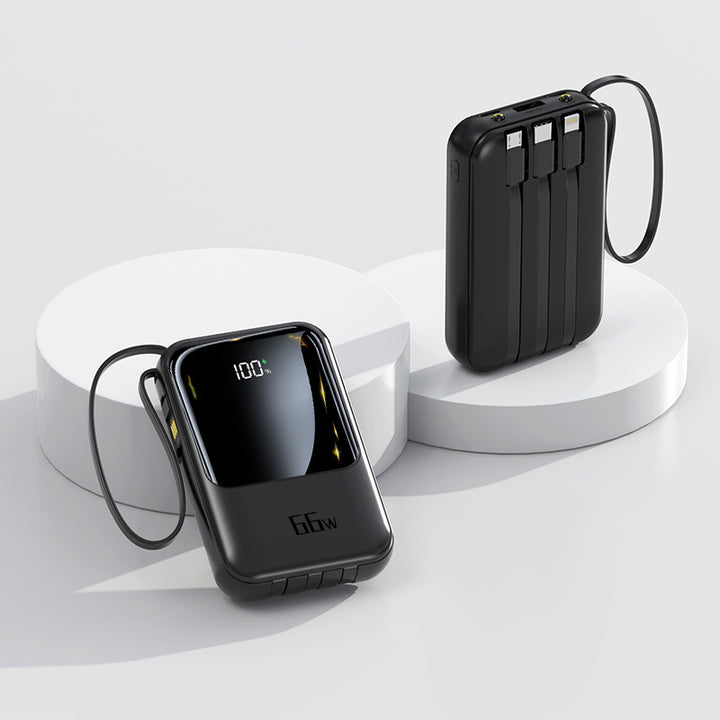 Bærbar Powerbank med hurtigladefunksjon og digital skjerm Skanto