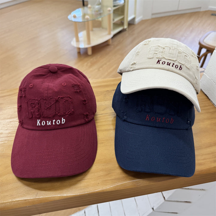 Men's Distressed Embroidered Baseball Cap Skanto