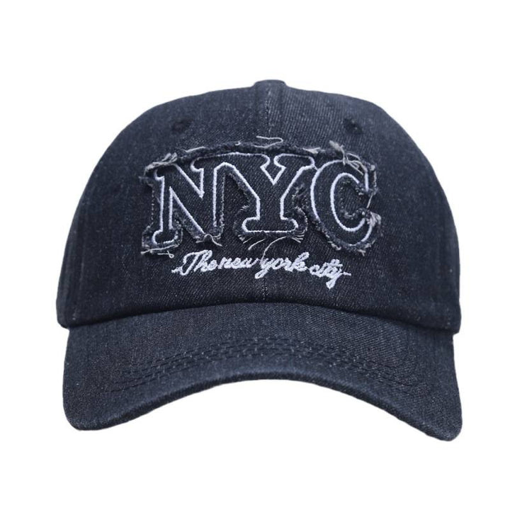 Kvinne Slitt Denim Baseball Caps Skanto 1784084140