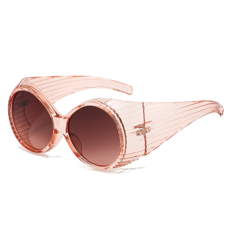 Dame Ekstravagant Solbrille med unikt bølgedesign Skanto