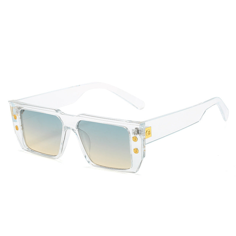 Dame moteriktig klar brille med gyldne detaljer Skanto