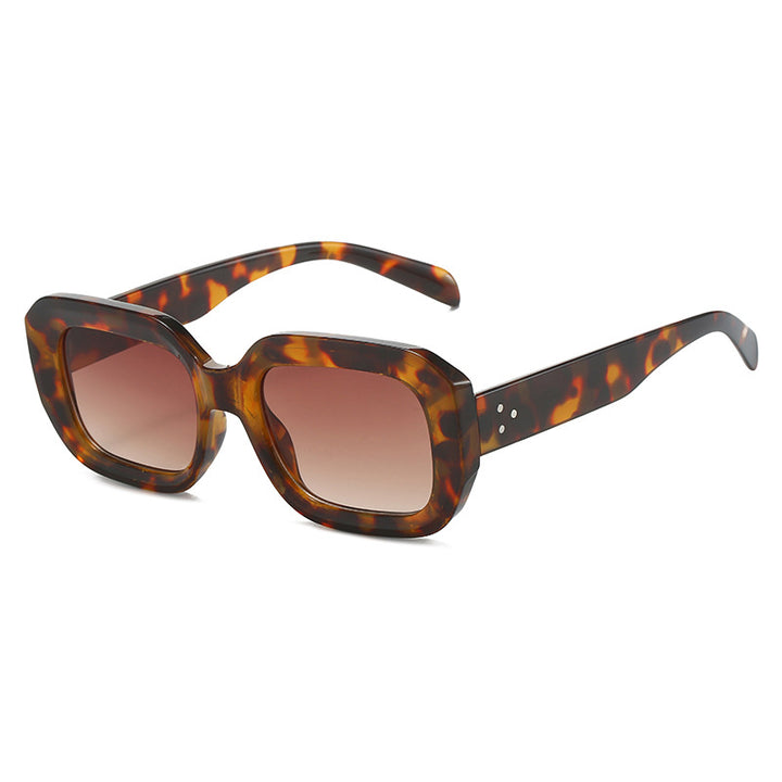 Dame oversized firkantet solbrille med trendy design Skanto