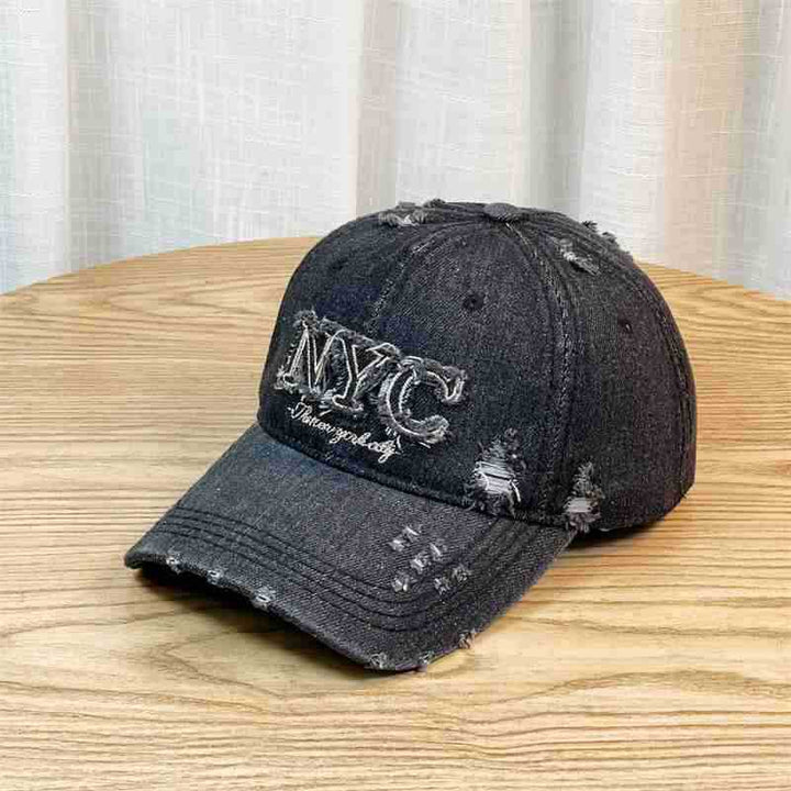 Kvinnens distressed fashion baseball cap Skanto