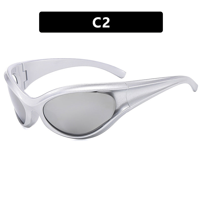 Women's sporty sunglasses with aerodynamic design Skanto