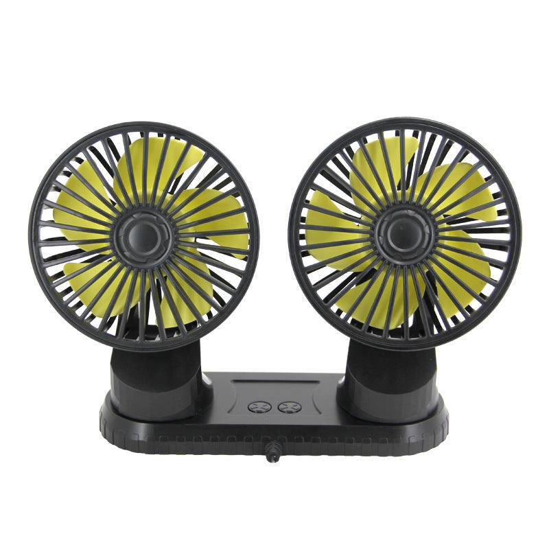 Dual-Head Justerbar Skrivebords Vifte Skanto