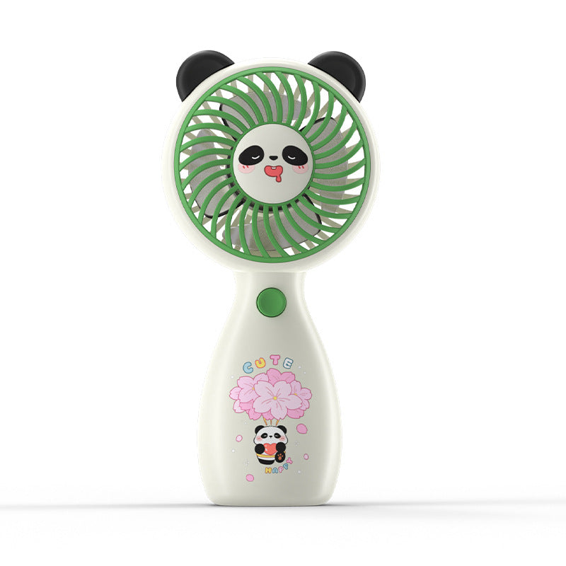Dame Bærbar Håndvifte med søtt Panda-design Skanto
