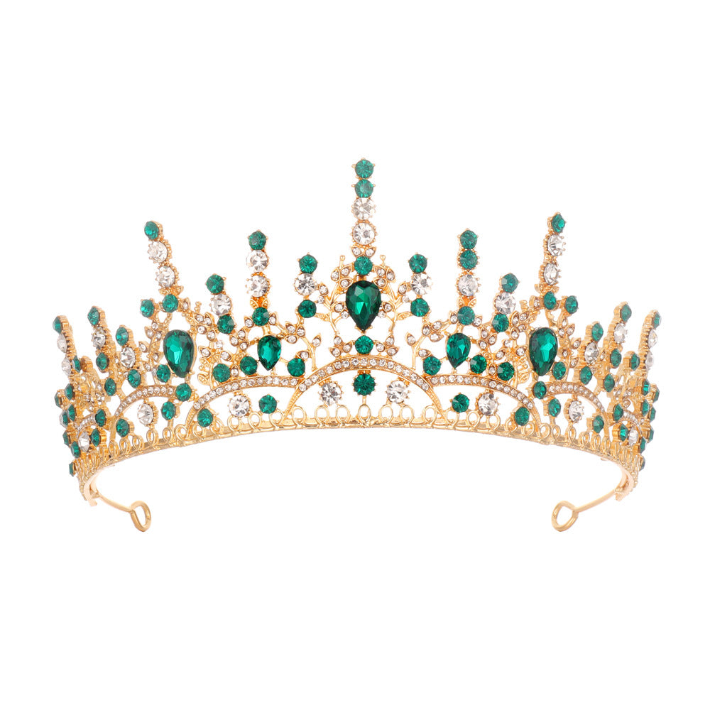 Dame Elegant Krystall-Tiara med filigransk Design Skanto