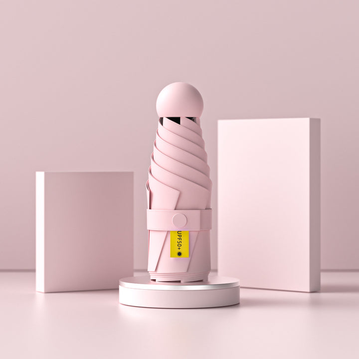 Damer UV-beskyttende sammenleggbar paraply med unikt design Skanto
