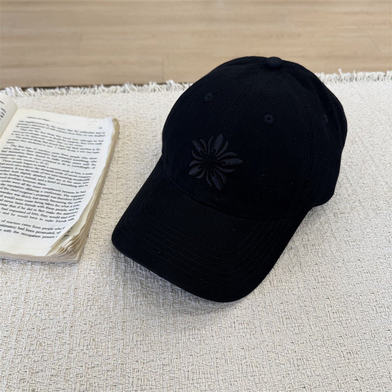 Kvinne Floral Brodert Baseball Cap Skanto