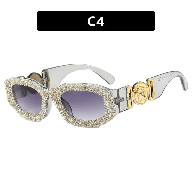 Women's extravagantly designed sunglasses with rhinestone-embellished frame Skanto