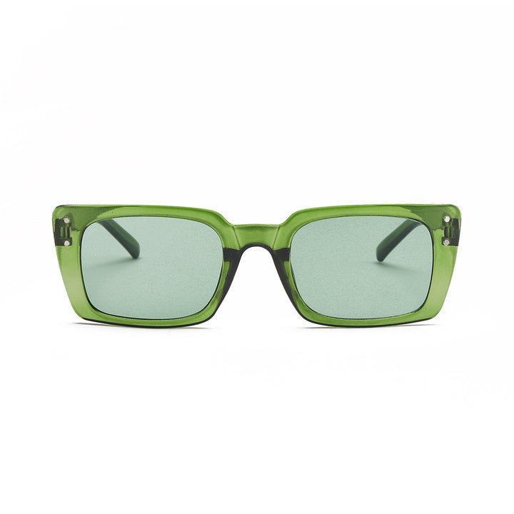 Dame kvadratisk solbrille med dyremønster Skanto