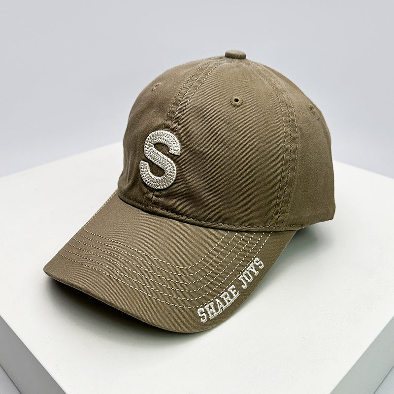 Herre Casual Bomull Slitt Caps Skanto