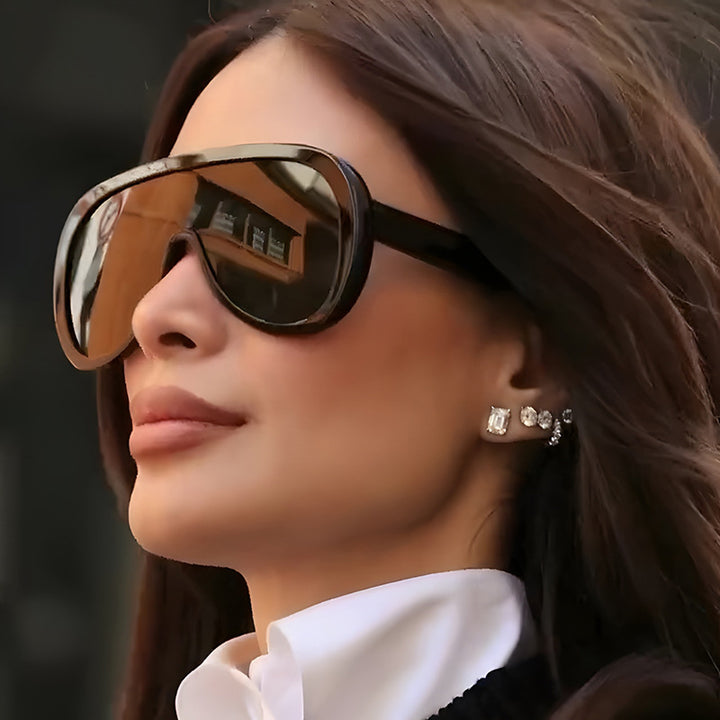 Women's futuristic sports sunglasses with wide field of vision and UV protection Skanto