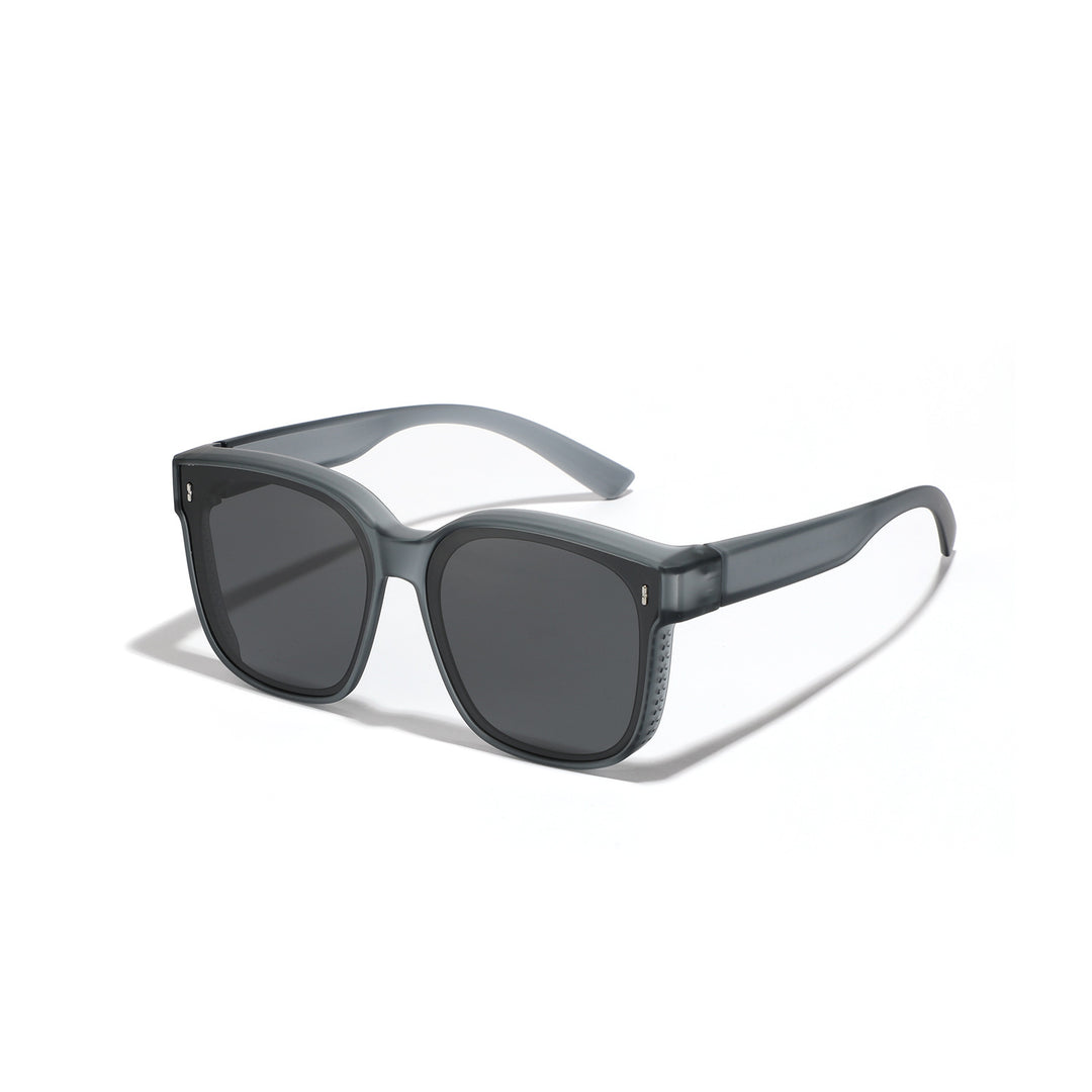 Damer firkantet solbrille med moderne, høyglanset ramme og UV-beskyttelse Skanto