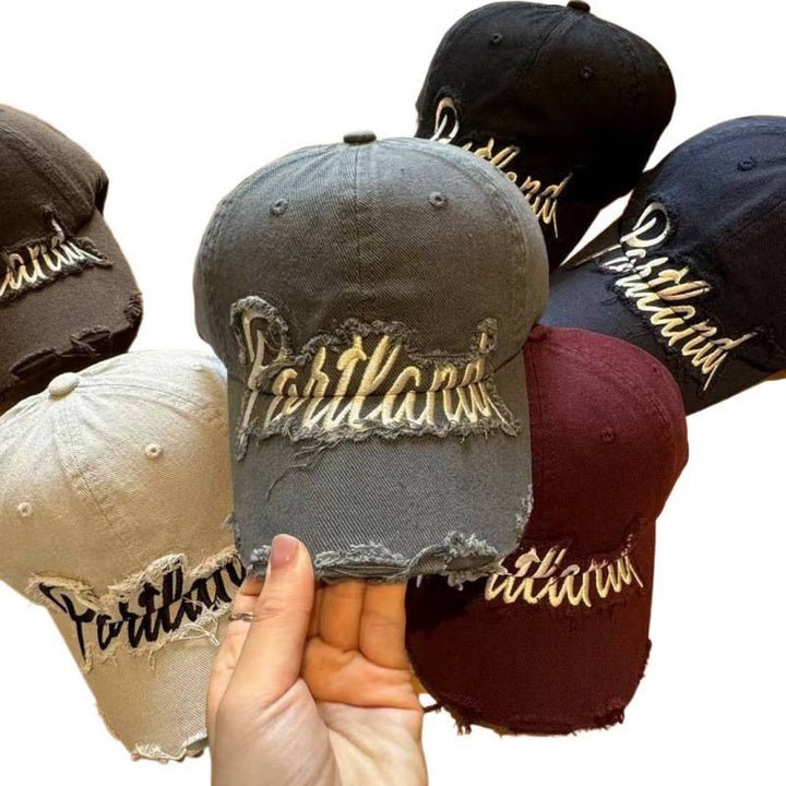 Unisex Slittet Bomull Baseball Cap Skanto