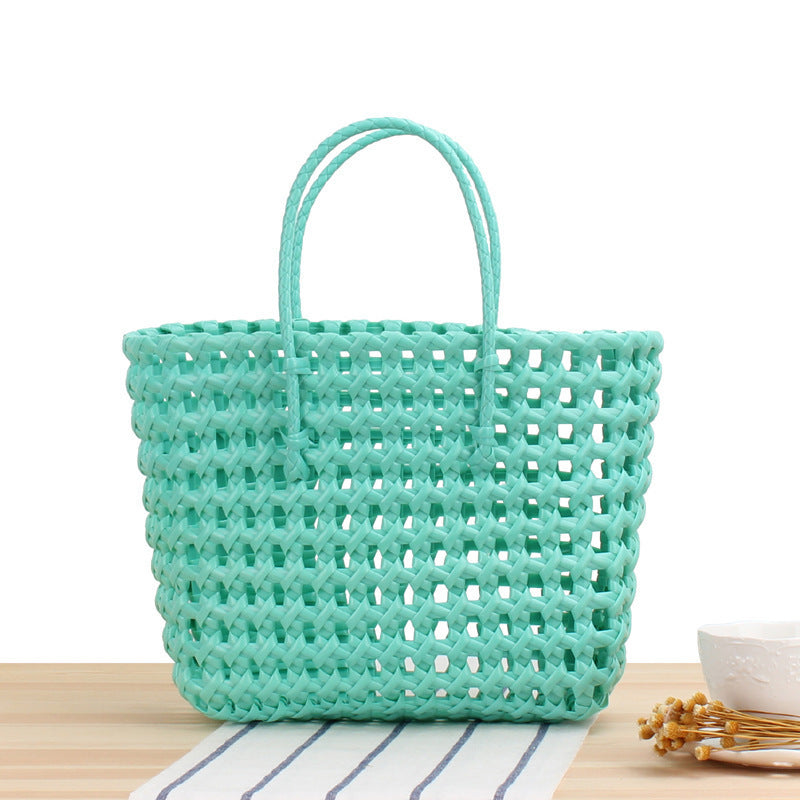 Flexible Tote Bag Made of Handmade Woven Material Skanto